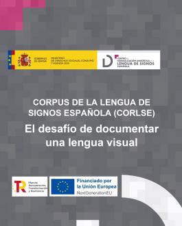 Portada Corpus de la lengua de signos española (CORLSE) el desafío de documentar una lengua visual