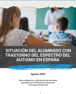 Portada Situación del alumnado con trastorno del espectro del autismo en España. datos estadísticos y distribución del alumnado aportados por el ministerio de educación y formación profesional