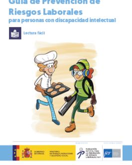 Cubierta Guía de Prevención de Riesgos Laborales para personas con discapacidad intelectual (Léctura Fácil)