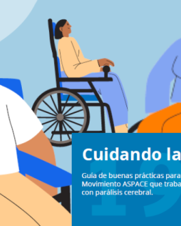 Portada Cuidando la intimidad. Guía de buenas prácticas para profesionales del Movimiento Aspace que trabajan con mujeres y niñas con parálisis cerebral