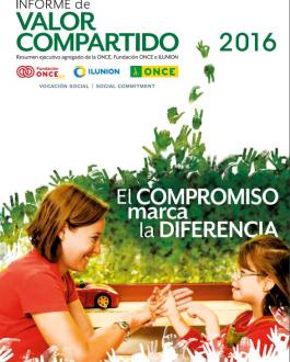 Cubierta Informe de valor compartido 2016 Grupo Social ONCE