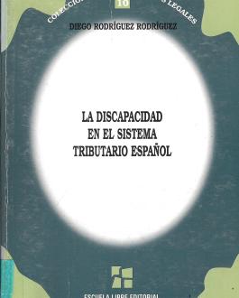 Portada La discapacidad en el sistema tributario español