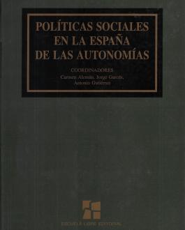 Portada del Libro Políticas Sociales en la España de las Autonomías. Tomo I
