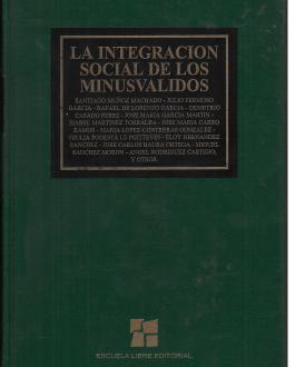 Portada La integración social de los minusválidos
