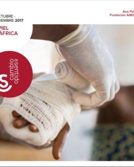 Portada Folleto Exposición Sala Cambio de Sentido. La piel de Africa
