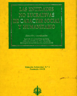 Portada Las entidades no lucrativas de carácter social y humanitario