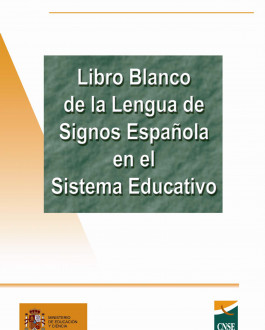 Portada Libro blanco de la lengua de signos española en el sistema educativo