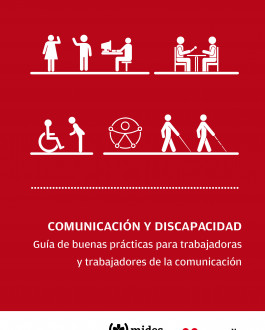 Portada Comunicación y discapacidad. Guía de buenas prácticas para trabajadores y trabajadoras de la comunicación.