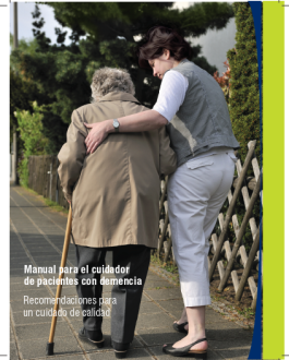 Portada Manual para el cuidador de pacientes con demencia. Recomendaciones para un cuidado de calidad