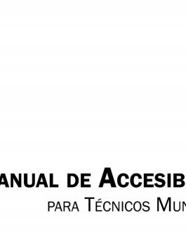 Portada del manual de manual de accesibilidad para técnicos municipales