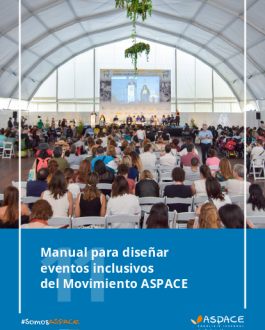 Portada Manual para diseñar eventos inclusivos del Movimiento ASPACE