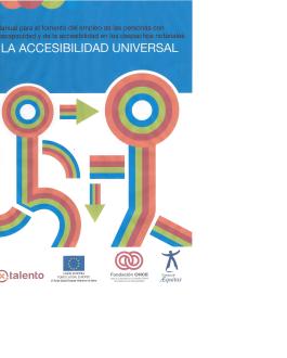 Portada del libro Manual para el fomento del empleo de las personas con discapacidad y de la accesibilidad en los despachos notariales