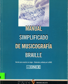 Cubierta Manual simplificado de musicografía braille