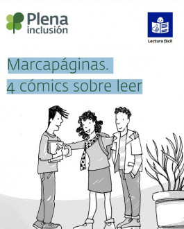 Cubierta Marcapáginas. 4 cómics sobre leer