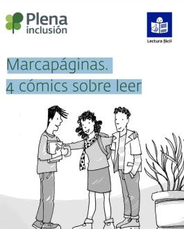 Cubierta Marcapáginas. 4 cómics sobre leer