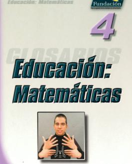 portada Glosario de lengua de signos Educación: Matemáticas