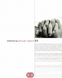 Portada Memoria de Fundación ONCE (2003)