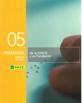 Memoria de la Once y su Fundación 2005