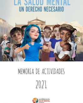 Portada 2021 Memoria de actividades Confederación Salud Mental España