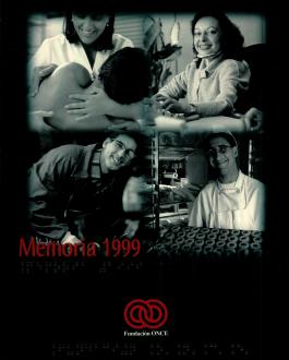 Portada de la Memoria de Fundación ONCE (1999)