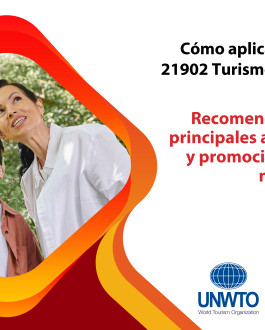 Portada Cómo aplicar la norma UNE-ISO 21902 Turismo accesible para todos. Recomendaciones para los principales actores de la gestión y promoción de los recursos naturales