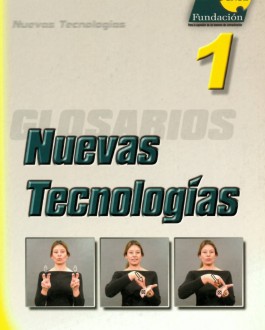 portada Glosario de lengua de signos: Nuevas tecnologías