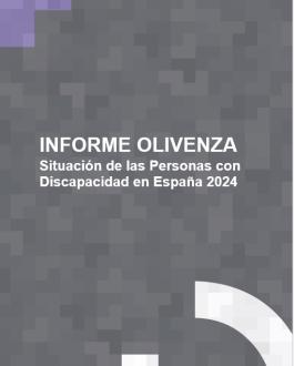 Cubierta Informe Olivenza 2024 sobre la situación de la discapacidad en España