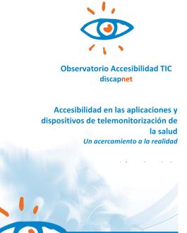 Portada Accesibilidad en las aplicaciones y dispositivos de telemonitorización de la salud. Un acercamiento a la realidad