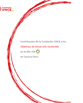 Portada Contribución de la Fundación ONCE a los ODS en 2020 en Lectura Fácil