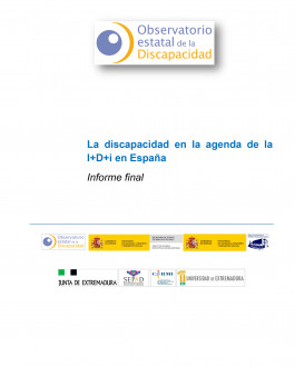 Portada La discapacidad en la agenda de la I+D+i en España Informe final