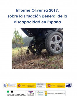 Portada Informe Olivenza 2019, sobre la situación general de la discapacidad en España