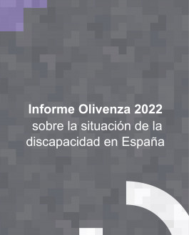 Portada Informe Olivenza 2022 sobre la situación de la discapacidad en España