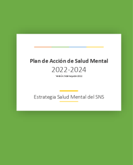 Cubierta Plan de Acción de Salud Mental 2022-2024 (versión 9 de mayo de 2022)