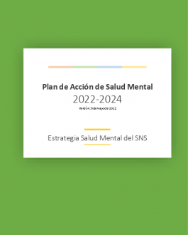 Cubierta Plan de Acción de Salud Mental 2022-2024 (versión 9 de mayo de 2022)
