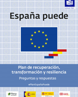 Cubierta España puede. Plan de recuperación, transformación y resiliencia (lectura fácil)