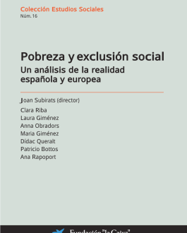 Portada Pobreza y exclusión social: Un análisis de la realidad española y europea