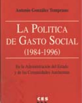 Portada La política social de gasto social (1984-1996)