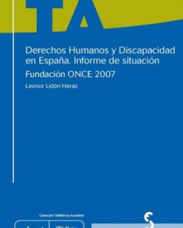 Portada del Libro Derechos humanos y discapacidad en España: informe de situación 