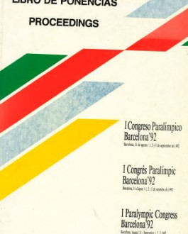 Portada Libro de Ponencias. I Congreso Paralímpico Barcelona 92
