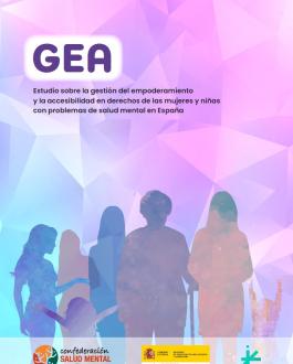 Cubierta Estudio sobre la gestión del empoderamiento y la accesibilidad en derechos de las mujeres y niñas con problemas de salud mental en España