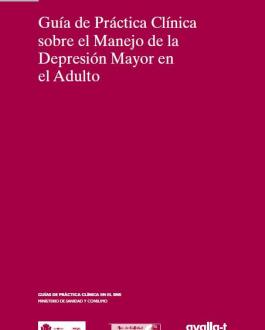 Portada Guía de práctica clínica sobre la depresión mayor en la infancia y adolescencia. Actualización