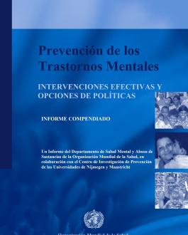 Portada del Libro Prevención de los Trastornos Mentales