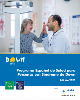Cubierta programa Español de Salud para Personas con Síndrome de Down. Edición 2021