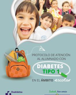 Portada Protocolo de atención para el alumnado con Diabetes tipo 1 en el ámbito escolar