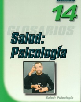 portada Glosario de lengua de signos Salud: Psicología