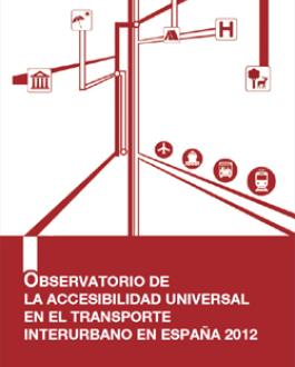 Portada CD Observatorio de la accesibilidad universal en el transporte interurbano en España 2012
