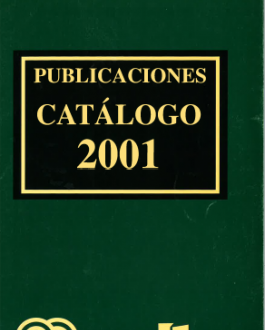 Portada Catálogo de publicaciones Fundación ONCE (2001)