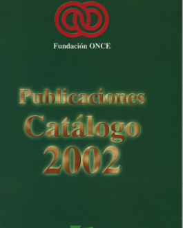 Portada Catálogo de publicaciones Fundación ONCE (2002)