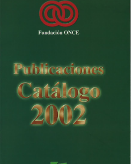 Portada Catálogo de publicaciones Fundación ONCE (2002)
