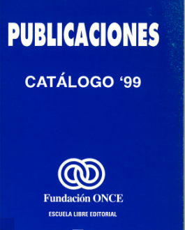 Portada Catálogo de publicaciones Fundación ONCE (1999)